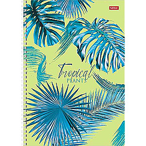 Notebook 96 sheets A4 grid - Tropical leaves