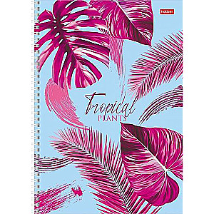 Notebook 96 sheets A4 grid - Tropical leaves