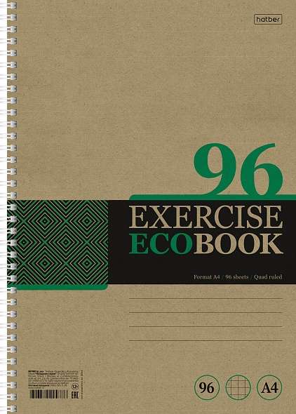 Notebook 96 sheets A4 size - Ecobook