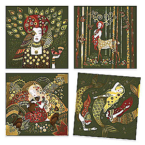 Scratch Pictures - Golden Goddesses