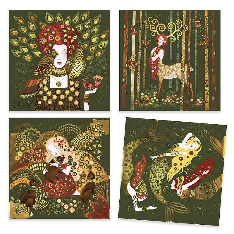 Scratch Pictures - Golden Goddesses