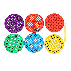 Educational Tablet - Magnetic Drawing 120 Holes, Red