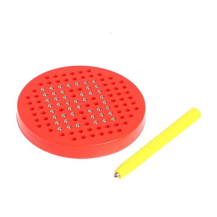 Educational Tablet - Magnetic Drawing 120 Holes, Red
