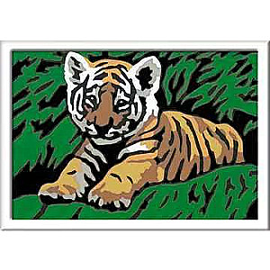 Paint by Numbers 12x8.5cm Tiger