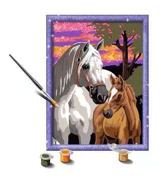 Paint by Numbers 18X24cm Horses