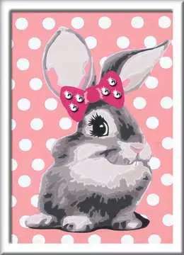 Numbered Painting 13x18cm Rabbit