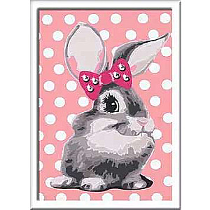 Numbered Painting 13x18cm Rabbit