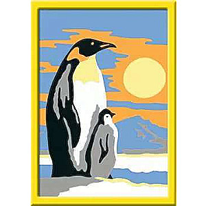 Paint by Numbers 8.5x12 cm Penguins