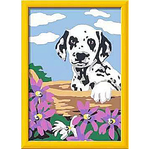 Number Painting 13x18cm Dalmatian