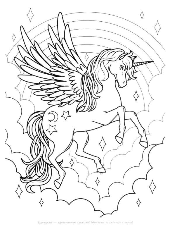 Mega Coloring Book. Princesses and Unicorns.