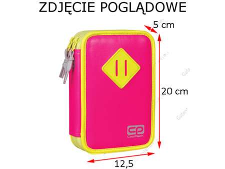 Pencil case 2-compartment with accessories 195x125x50 COOL PACK