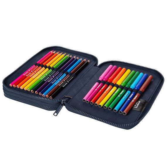Pencil case COOL PACK Jumper XL Graffiti, 2 compartments, with accessories