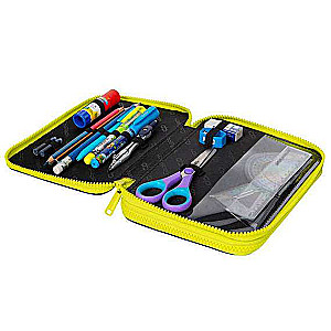 COOL PACK Jumper XL Sky flights pencil case, 2 compartments, with supplies