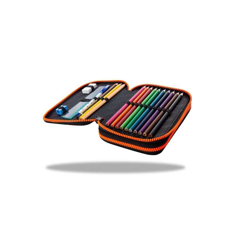 COOL PACK Jumper2 Navy badges b pencil case, 2 compartments, with supplies