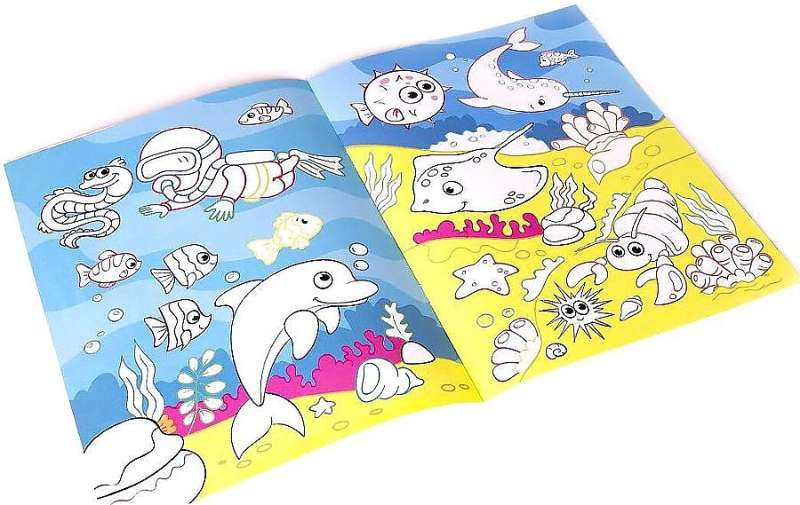 Coloring Book for the Very Young. The First Underwater Adventure
