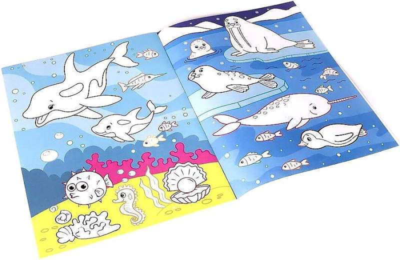 Coloring Book for the Very Young. The First Underwater Adventure