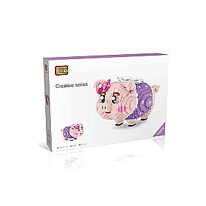 3D LOZ Constructor/Puzzle Piggy Bank, 2050 pcs, 185x120mm