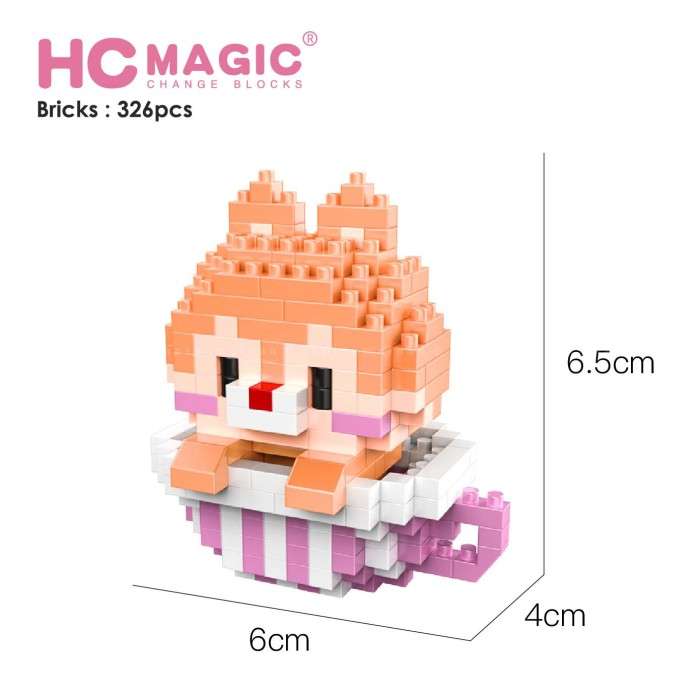 Constructor/Mosaic 3D HCMAGIC Bear in a Cup, 326 pcs.
