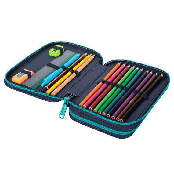 COOL PACK Jumper 2 Wishes Pencil Case, 2 Compartments, with Accessories