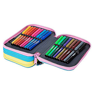 COOL PACK Jumper 3 Dancefloor Pencil Case, 3 compartments, with accessories