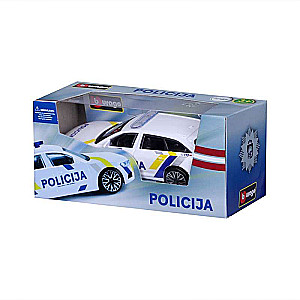 BBURAGO 1:43 Audi A6 Avant Latvia Police Car, 18-30415LV