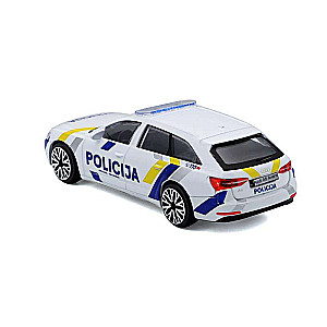 BBURAGO 1:43 Audi A6 Avant Latvia Police Car, 18-30415LV
