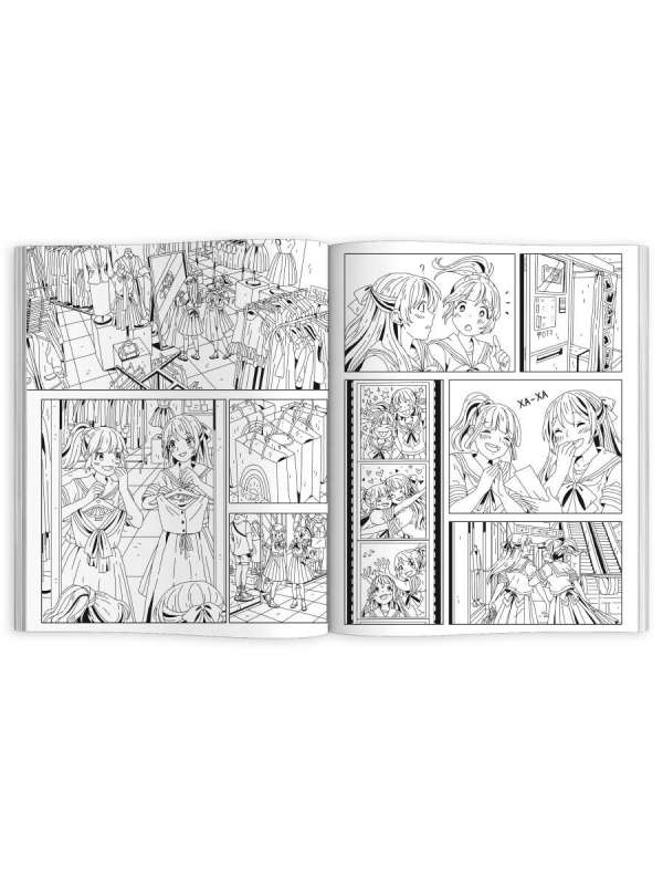 Coloring Book for Children. MANGA. FUNNY COMICS
