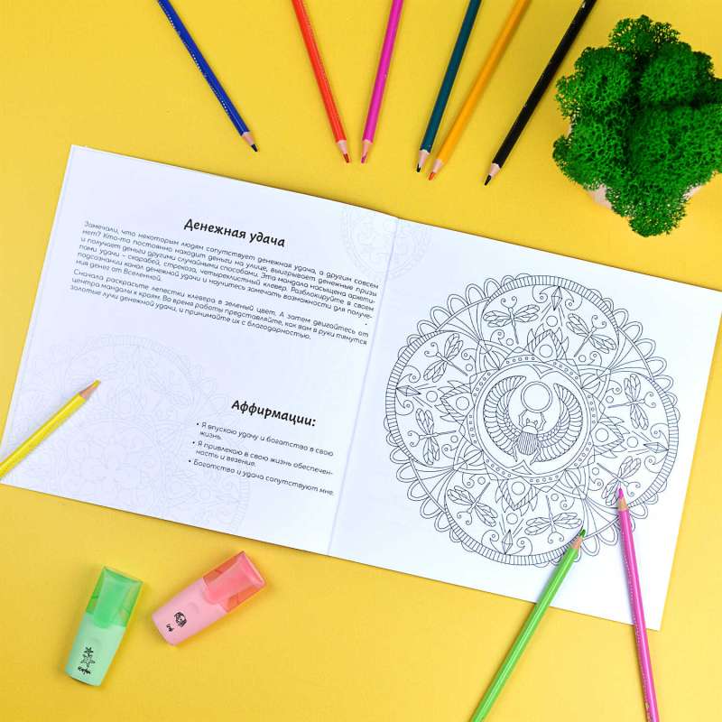 Coloring Book. Mandala Coloring. MONEY