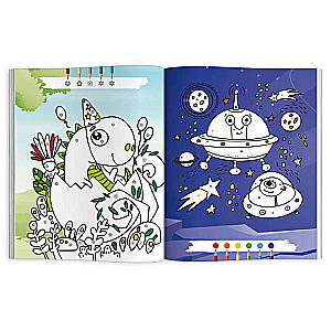 Coloring Book for Kids. Coloring by Colorful Dots and Symbols. FOR BOYS