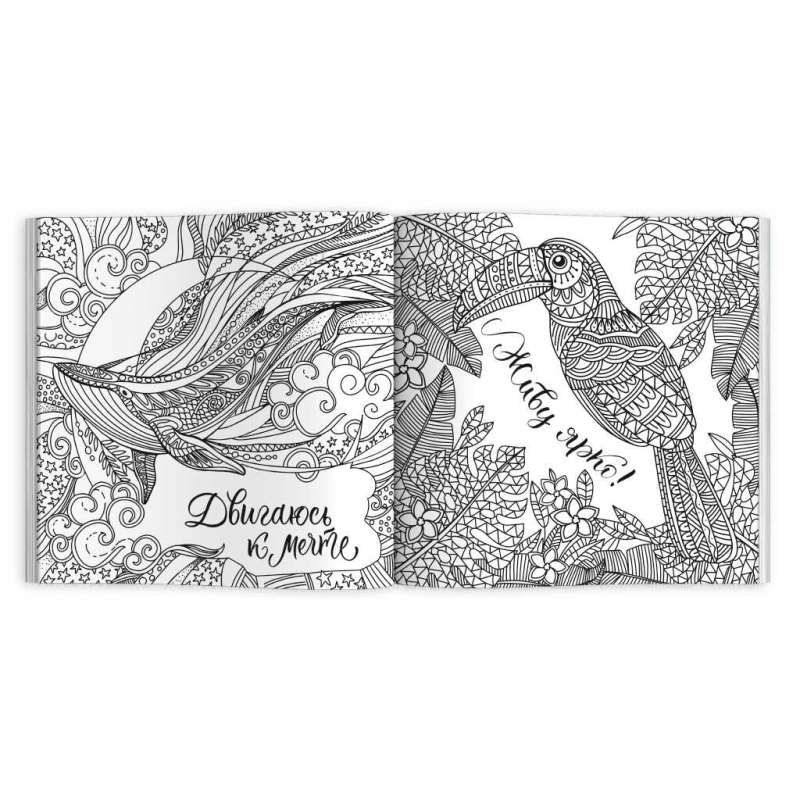Coloring Book for Kids. Anti-Stress Coloring with Motivators. CREATE YOUR IDEAL WORLD
