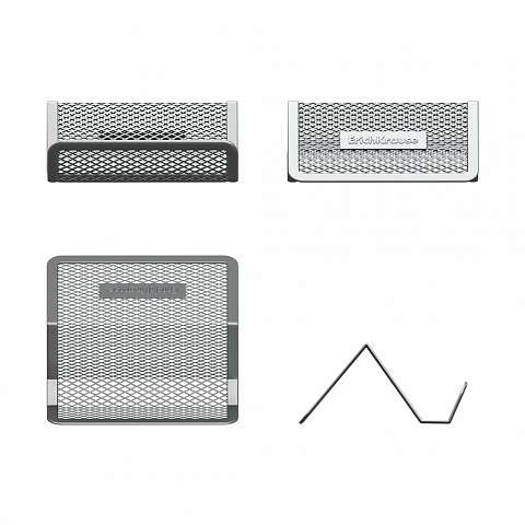 Metal Business Card Holder ErichKrause® Compass, Classic, Silver