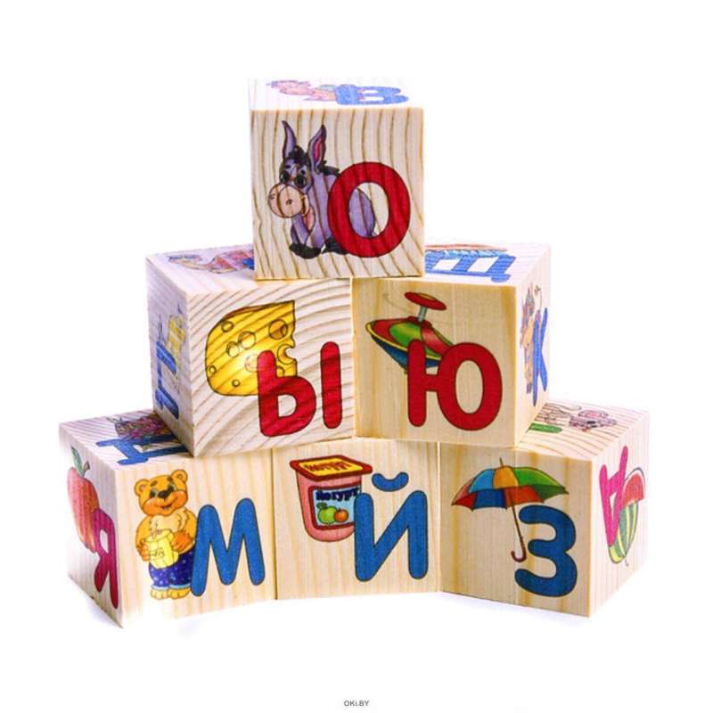 Cubes 6 pcs. Alphabet