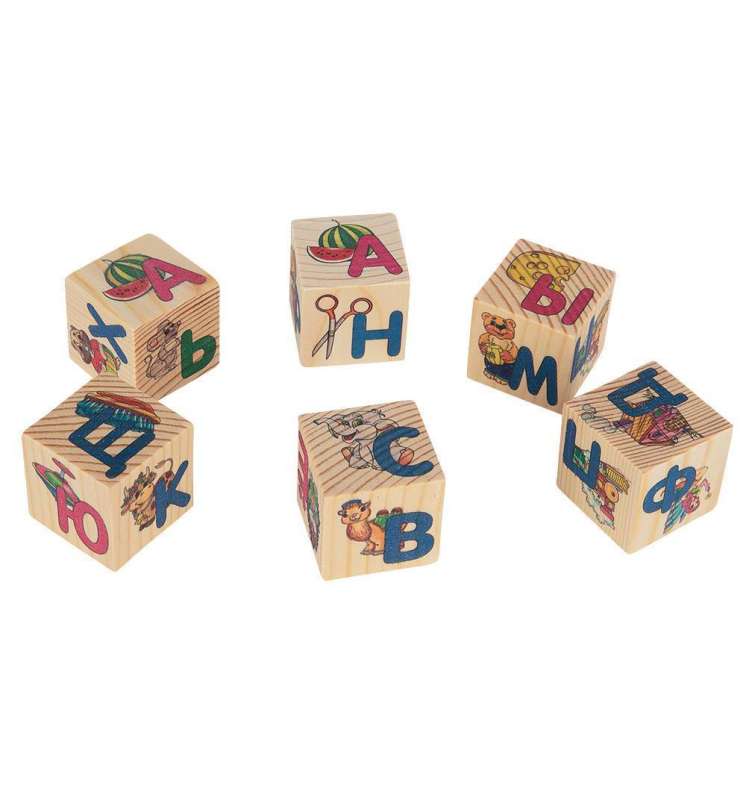 Cubes 6 pcs. Alphabet