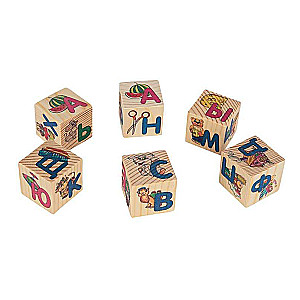Cubes 6 pcs. Alphabet