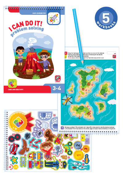 I Can Do It! Activity pack for children aged 3-4 I can do it! Set of 5 notebooks. 3-4 years