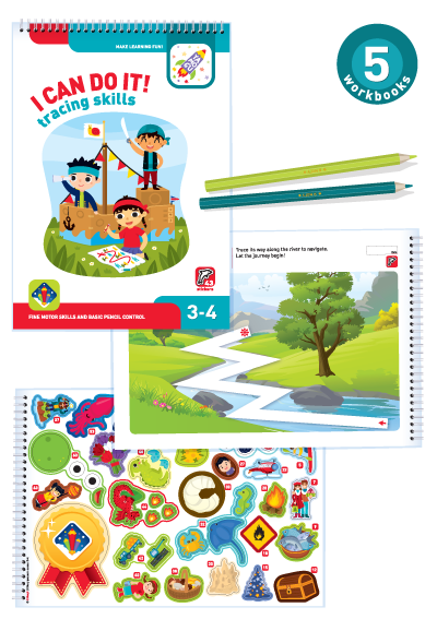 I Can Do It! Activity pack for children aged 3-4 I can do it! Set of 5 notebooks. 3-4 years