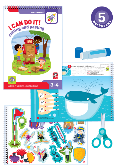I Can Do It! Activity pack for children aged 3-4 I can do it! Set of 5 notebooks. 3-4 years