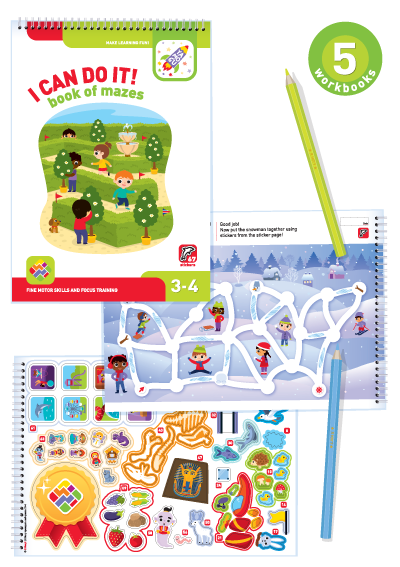 I Can Do It! Activity pack for children aged 3-4 I can do it! Set of 5 notebooks. 3-4 years