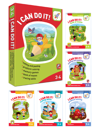 I Can Do It! Activity pack for children aged 3-4 I can do it! Set of 5 notebooks. 3-4 years