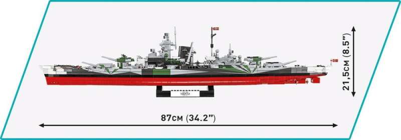 Constructor - COBI Battleship Tirpitz, 2880 pcs