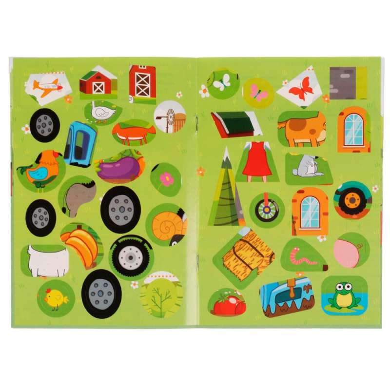 Logical Stickers. Forward to Adventures. Blue Tractor.