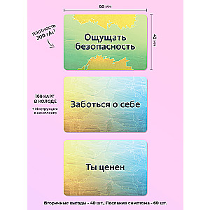 Set of Text Cards Psychosomatics: Secondary Benefits and Messages of Symptoms