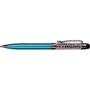 Ballpoint pen swivel CRYSTAL TOUCH PEN blue 1.0mm