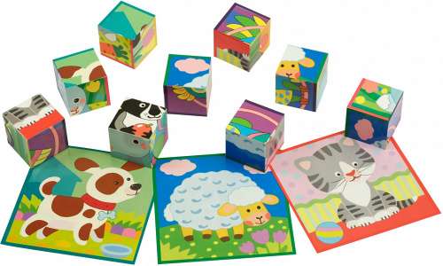 Smart cubes in a tray. 9 pieces. Favorites