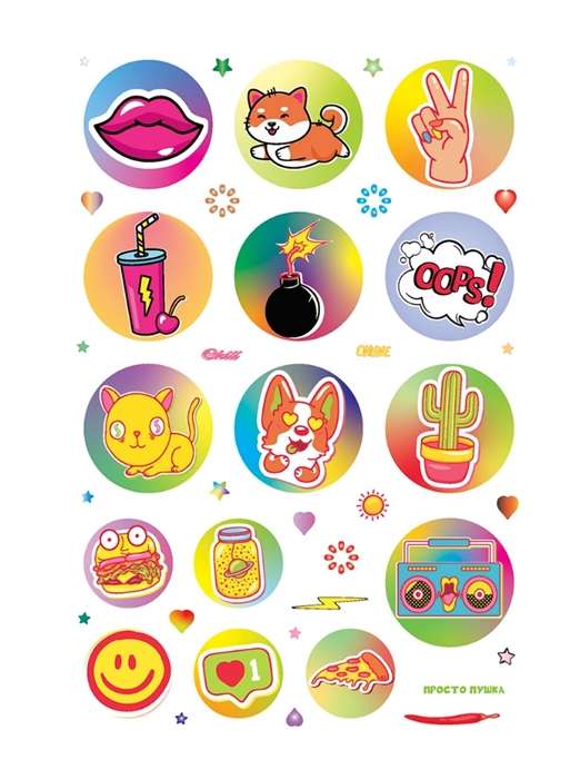 WOW Bullet Journal Stickers Cat