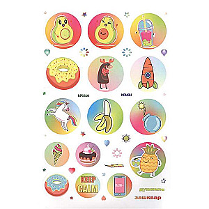 WOW Bullet Journal Stickers blue-pink, panda