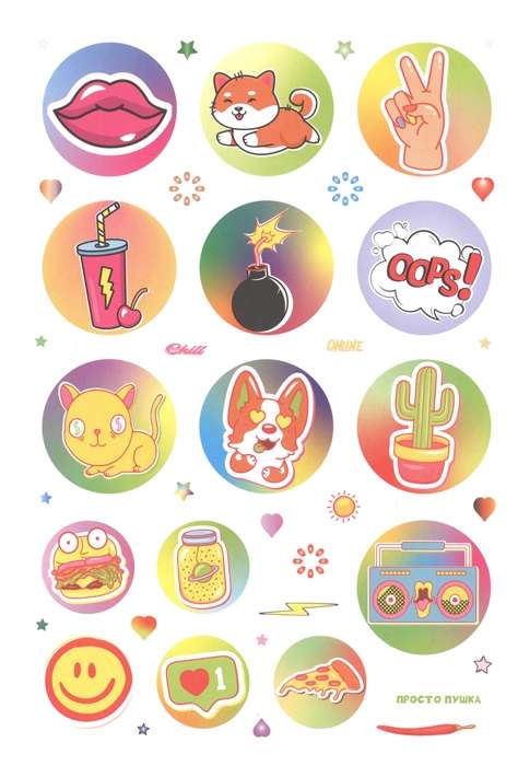 WOW Bullet Journal Stickers blue-pink, panda