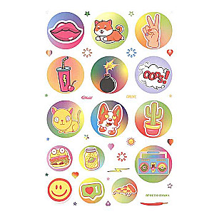 WOW Bullet Journal Stickers blue-pink, panda