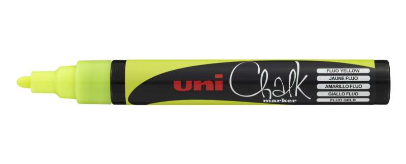 Chalk Marker UNI PWE-5M Fluorescent Yellow