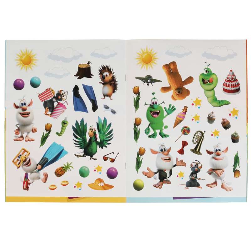Buba's Adventures, Fun Day. Big Sticker Book Flip 2 in 1. Buba